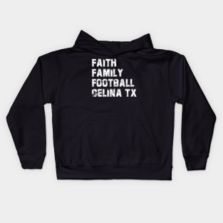 Faith Family Football Celina Texas Bobcats Kids Hoodie